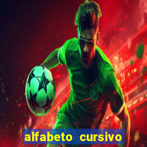 alfabeto cursivo para treinar caligrafia